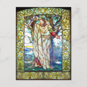 Jesus sermon på fästet - Målat glas Vykort