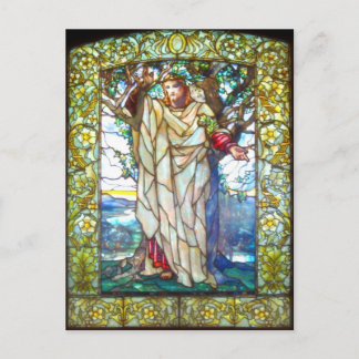 Jesus sermon på fästet - Målat glas Vykort