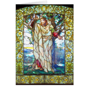 Jesus sermon på monteringen - fastslitet glas hälsningskort