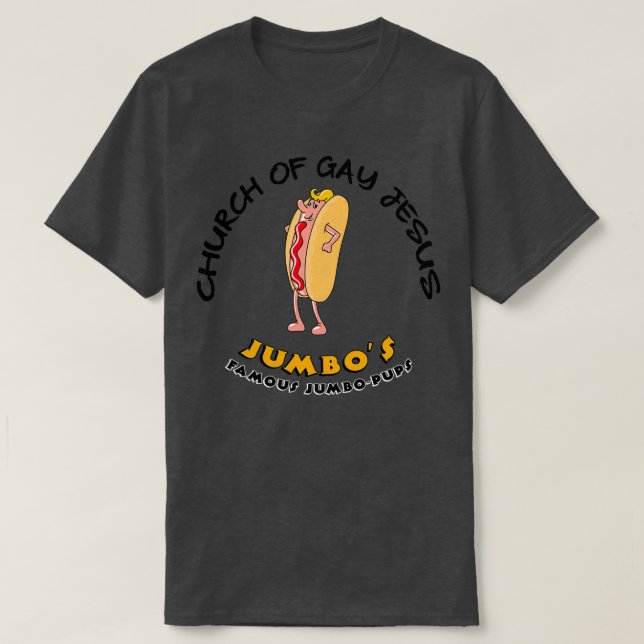 Jesus Shamless-kyrka T Shirt (Design framsida)