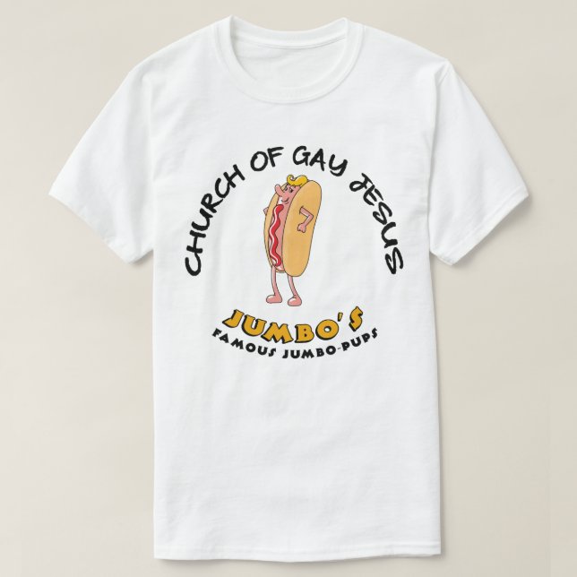 Jesus Shamless-kyrka T Shirt (Design framsida)