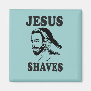 JESUS SHAVES MAGNET
