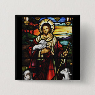 Jesus Shepherd med hans får Knapp
