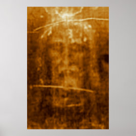 Jesus Shroud i Turin Heliga Ansikte Poster