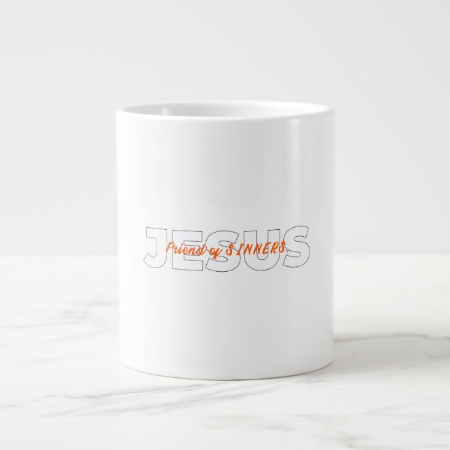 JESUS. SINNERS vän. Jumbo Mugg (Framsidan)