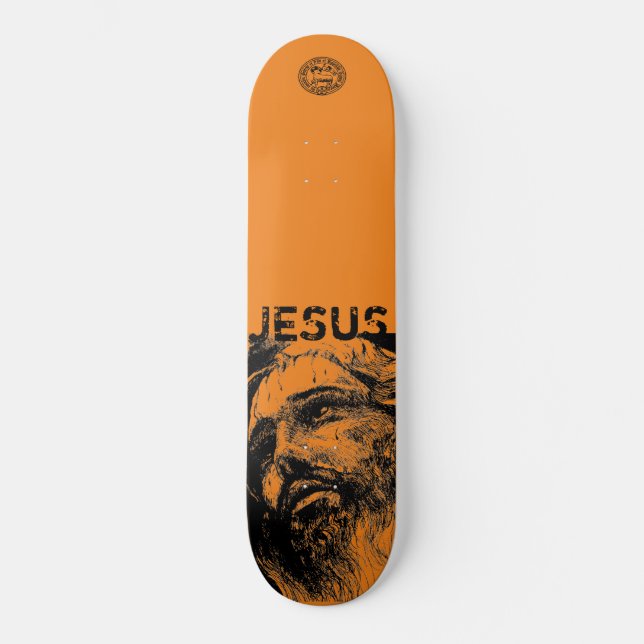 JESUS - Skateboard, 8 1/8-tums däck Mini Skateboard Bräda 18,5 Cm (Framsida)