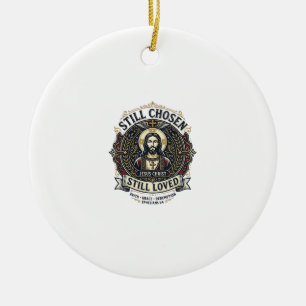 Jesus skilsmässa återhämtning T-shirt kristen graf Julgransprydnad Keramik