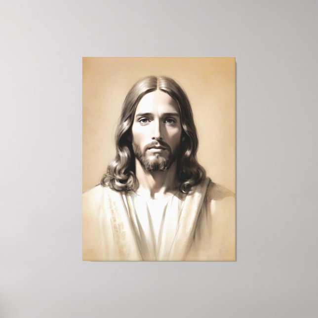 Jesus skiss 6 canvastryck (Framsida)