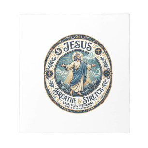 Jesus sköna rörelse Wellness Tröja Tro baserad D Anteckningsblock