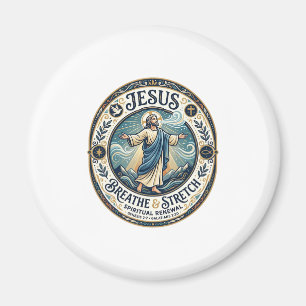 Jesus sköna rörelse Wellness Tröja Tro baserad D Magnet
