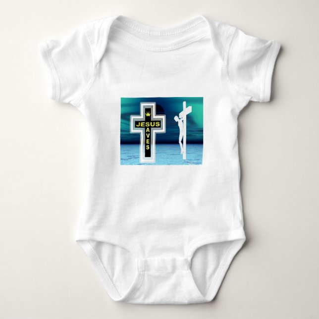 Jesus skonar korsfären bild t shirt (Framsida)
