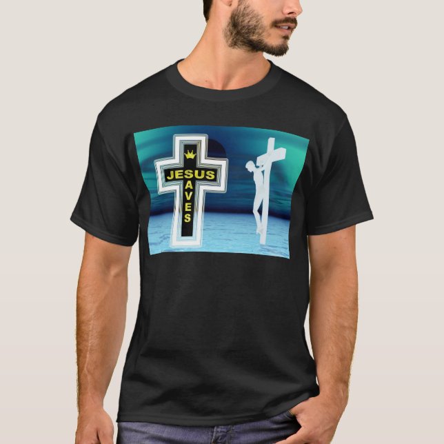 Jesus skonar korsfären bild tröja (Framsida)