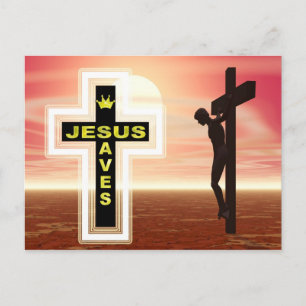 Jesus skonar korsfären bild vykort