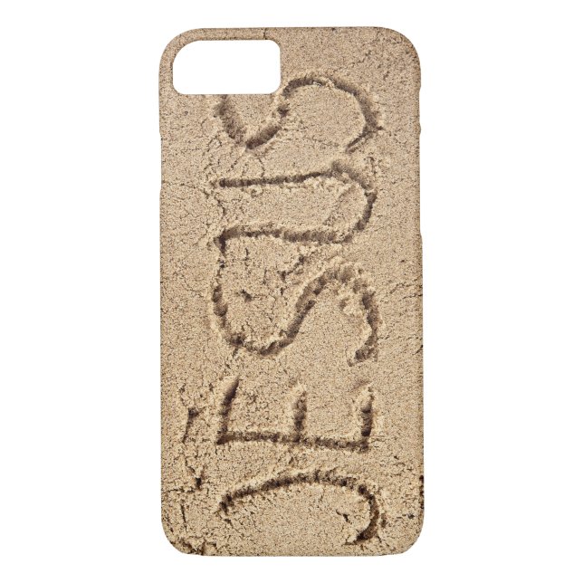 Jesus skriven i sand Case-Mate iPhone skal (Baksida)