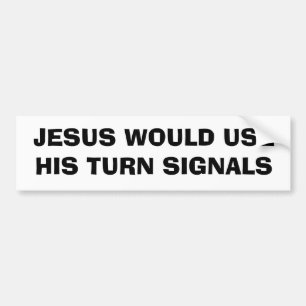 JESUS SKULLE ANVÄNDA HANS BLINKERS BILDEKAL