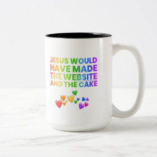 Jesus skulle Två-Tonad mugg