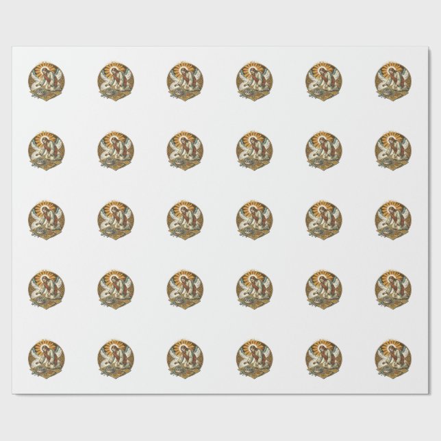 Jesus släppte födelsedagstårta med ansiktet neråt  presentpapper (Platt)
