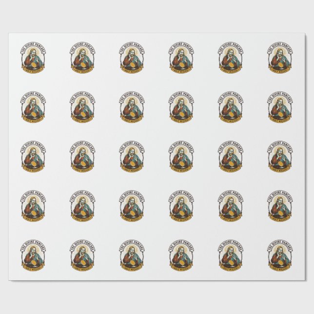 Jesus Släppte Perfekta Pannkaksflipp Missade Panna Presentpapper (Platt)