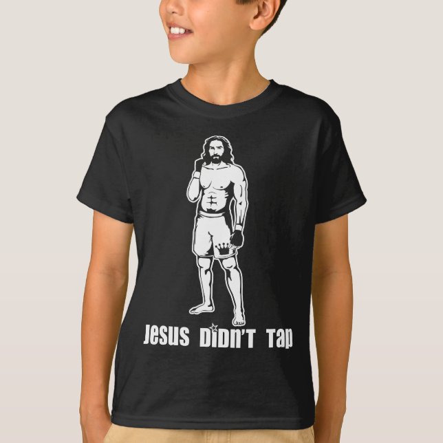 Jesus slog inte på MMA T Shirt (Framsida)