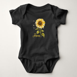 Jesus Solros inspirationerande blomningsposition T Shirt