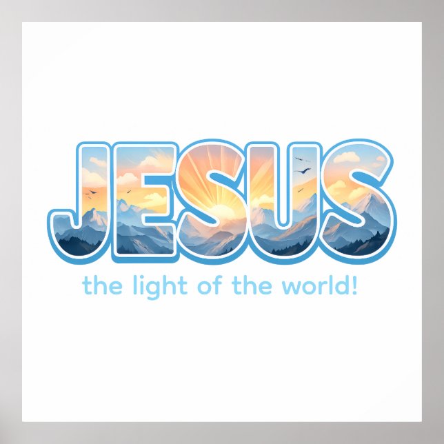 Jesus soluppgång poster (Framsidan)