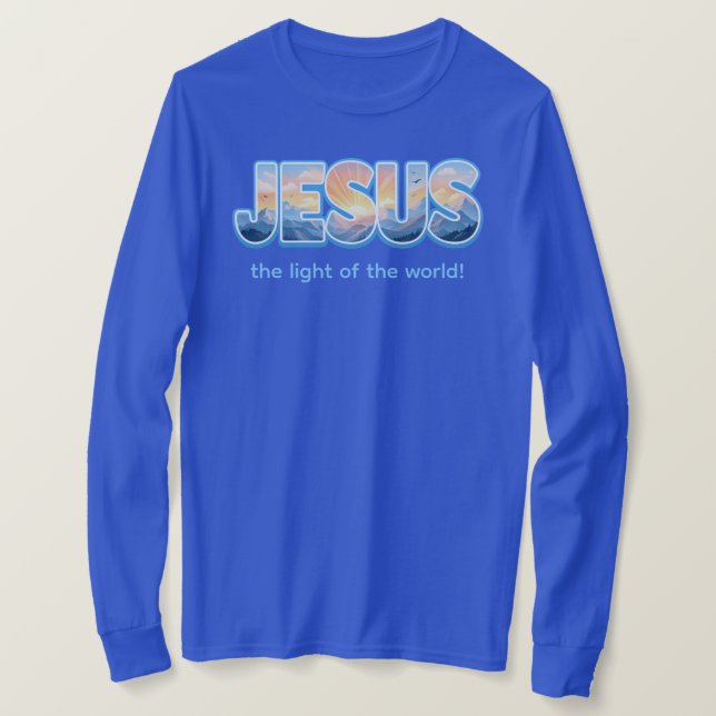 Jesus Soluppgång T Shirt (Design framsida)