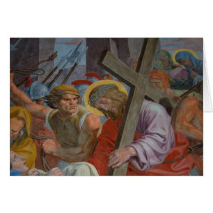Jesus som bär hans Kor OBS Kort