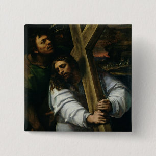 Jesus som bär kor, c.1535 (olja på panel) knapp