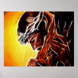 Jesus som bär Kor Poster