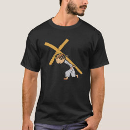 Jesus som bär Kor T Shirt
