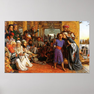 Jesus som barn i templet (Luke 2:39-52 Poster