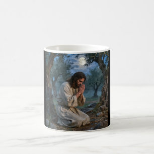 Jesus som ber kaffemugg