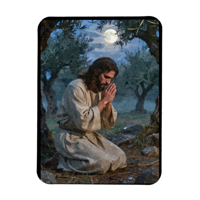 Jesus som ber magnet (Vertikal)