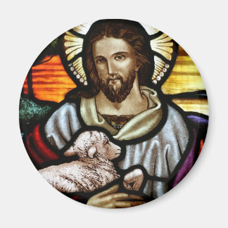 Jesus som Bra Shepherd Porträtt Magnet