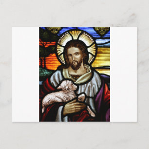 Jesus som Bra Shepherd Porträtt Vykort