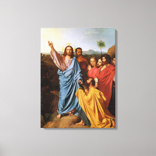 Jesus som går nycklarna tillbaka till St Peter, Canvastryck