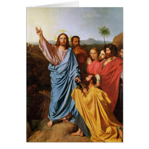 Jesus som går nycklarna tillbaka till St Peter, Hälsningskort