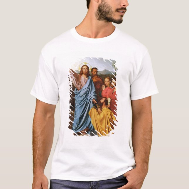 Jesus som går nycklarna tillbaka till St Peter, T-shirt (Framsida)