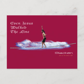 jesus som går på linjen vykort