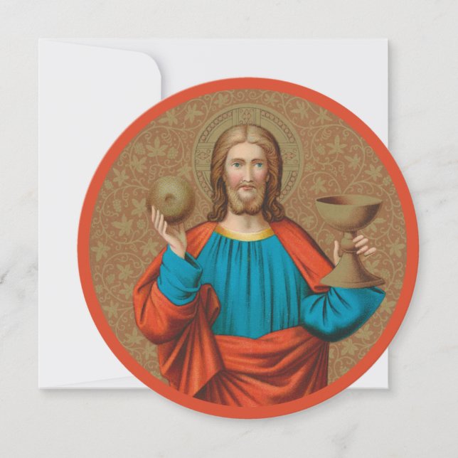 Jesus som håller upp Eukarist (SNV 050) (Framsida)
