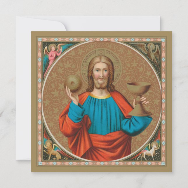 Jesus som håller upp Eukarist (SNV 050) (Framsida)