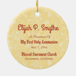 Jesus som håller upp Eukarist (SNV 050) Julgransprydnad Keramik