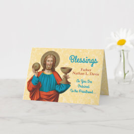Jesus som håller upp Eukarist (SNV 050) Kort
