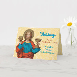 Jesus som håller upp Eukarist (SNV 050) Kort