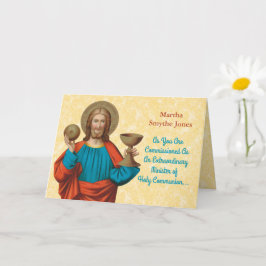 Jesus som håller upp Eukarist (SNV 050) Kort