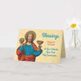 Jesus som håller upp Eukarist (SNV 050) Kort