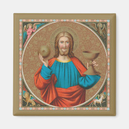 Jesus som håller upp Eukarist (SNV 050) Magnet