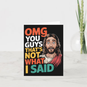 Jesus som inte sa vad Religiösa Gud kristna sa Kort