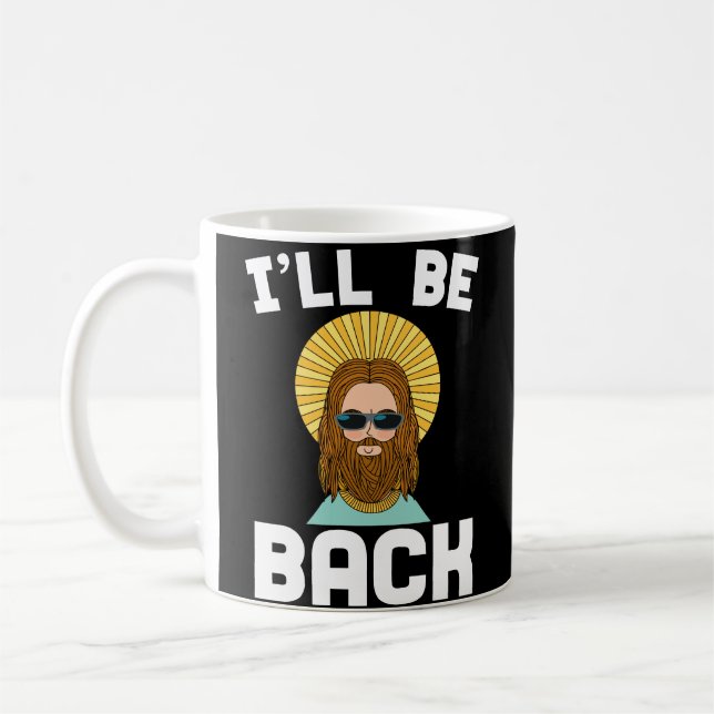 Jesus som jag ska, är den roliga kristen för den kaffemugg (Vänster)