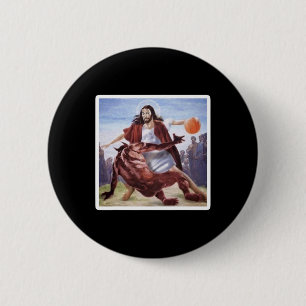Jesus som kör upp Satan Bysketbyll Knapp
